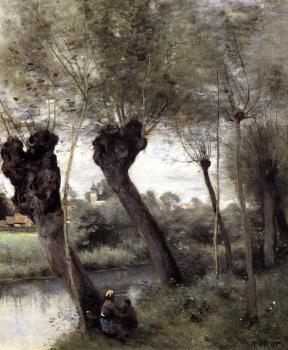 讓 巴蒂斯特 卡米耶 柯羅 Saint-Nicholas-les-Arras; Willows on the Banks of the Scarpe 讓 巴蒂斯特 卡米耶 柯羅 Saint-Nicholas-les-Arras; Willows on the Banks of the Scarpe